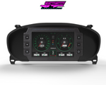 Digital Display Dash Mount to suit a Haltech iC-7 Display Screen which is a direct fit OEM factory fit which has a perfect interior black paint finish.
