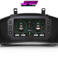 Digital Display Dash Mount to suit a Haltech iC-7 Display Screen which is a direct fit OEM factory fit which has a perfect interior black paint finish.
