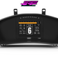 Digital Display Dash Mount to suit a MoTeC C125 Display Screen which is a direct fit OEM factory fit which has a perfect interior black paint finish.