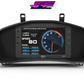 Digital Display Dash Mount to suit a MoTeC C127 Display Screen which is a direct fit OEM factory fit which has a perfect interior black paint finish.