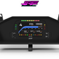 Digital Display Dash Mount to suit a AiM MXS Strada Display Screen which is a direct fit OEM factory fit which has a perfect interior black paint finish.