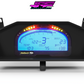 Digital Display Dash Mount to suit a Haltech IQ3 Display Screen which is a direct fit OEM factory fit which has a perfect interior black paint finish.