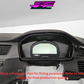 Digital Display Dash Mount to suit a Haltech IQ3 Display Screen which is a direct fit OEM factory fit which has a perfect interior black paint finish.