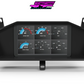 Digital Display Dash Mount to suit a Powertune Display Screen which is a direct fit OEM factory fit which has a perfect interior black paint finish.