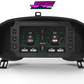 Digital Display Dash Mount to suit a Haltech iC-7 Display Screen which is a direct fit OEM factory fit which has a perfect interior black paint finish.