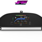 Digital Display Dash Mount to suit a AiM MXS Strada Display Screen which is a direct fit OEM factory fit which has a perfect interior black paint finish.