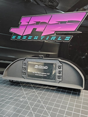 Digital Display Dash Mount to suit a Haltech iC-7 Display Screen which is a direct fit OEM factory fit which has a perfect interior black paint finish.