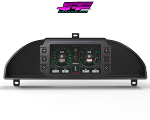 Digital Display Dash Mount to suit a Haltech iC-7 Display Screen which is a direct fit OEM factory fit which has a perfect interior black paint finish.