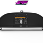 Digital Display Dash Mount to suit a MoTeC C125 Display Screen which is a direct fit OEM factory fit which has a perfect interior black paint finish.