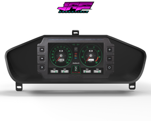 Digital Display Dash Mount to suit a Haltech iC-7 Display Screen which is a direct fit OEM factory fit which has a perfect interior black paint finish.