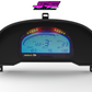 Digital Display Dash Mount to suit a Haltech IQ3 Display Screen which is a direct fit OEM factory fit which has a perfect interior black paint finish.