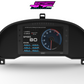 Digital Display Dash Mount to suit a MoTeC C127 Display Screen which is a direct fit OEM factory fit which has a perfect interior black paint finish.