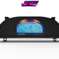 Digital Display Dash Mount to suit a Haltech IQ3 Display Screen which is a direct fit OEM factory fit which has a perfect interior black paint finish.