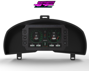 Digital Display Dash Mount to suit a Haltech iC-7 Display Screen which is a direct fit OEM factory fit which has a perfect interior black paint finish.