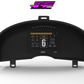 Digital Display Dash Mount to suit a MoTeC C125 Display Screen which is a direct fit OEM factory fit which has a perfect interior black paint finish.