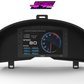 Digital Display Dash Mount to suit a MoTeC C127 Display Screen which is a direct fit OEM factory fit which has a perfect interior black paint finish.