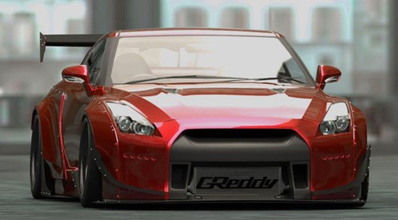 Gre R35 GReddy Rocket Bunny R35 V2 Front Canards (FRP)