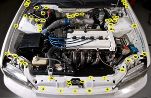 Honda Civic EG (1992-1995) Titanium Full Engine Bay Kit