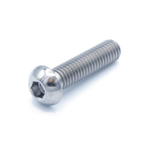M6 x 1.00 x 25mm Titanium Button Head Bolt