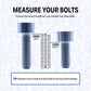 Titanium Camber Top Plate Bolt Kit — Universal Coilover & Air Suspension (Socket Cap, Set of 8)