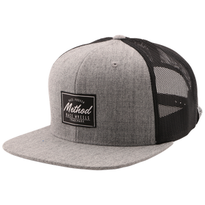 Method Race Proven Trucker Hat Snapback Heather Grey - Black