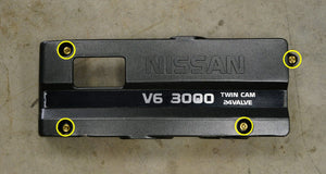 Titanium Hardware Throttle Cable Cover Kit - VG30DETT Engine