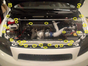 Scion tC (2005-2010) Titanium Engine Bay Kit