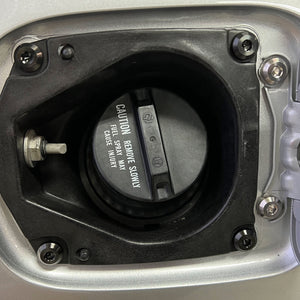 Titanium Hardware Fuel Door Kit - Toyota Supra MKIV (1993-2002)