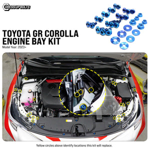 Titanium Hardware Engine Bay Kit - Toyota GR Corolla (2023+)