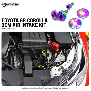 Titanium Hardware OEM Air Intake Kit - Toyota GR Corolla (2023+)