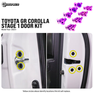 Stage 1 Titanium Hardware Door Kit - Toyota GR Corolla (2023+)