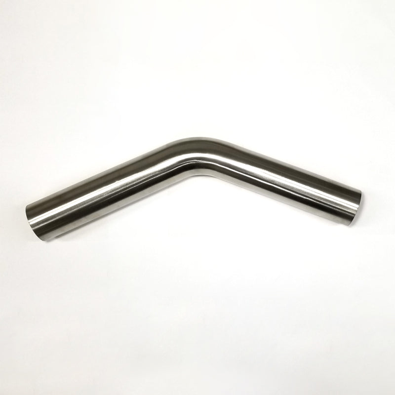 Stainless Bros 1.625in Diameter 1.5D / 2.4in CLR 45 Degree Bend 6.5in leg/6.5in leg Mandrel Bend