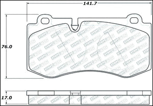 StopTech Street Select Brake Pads w/Hardware - Front