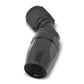 Russell Performance -12 AN Black 45 Degree Full Flow Hose End