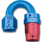 Russell Performance -8 AN Red/Blue 180 Degree Full Flow Swivel Hose End (With 3/4in Radius)