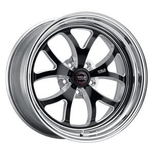 Weld S76 18x12 / 5x4.75 BP / 7.2in. BS Black Wheel (Low Pad) - Non-Beadlock