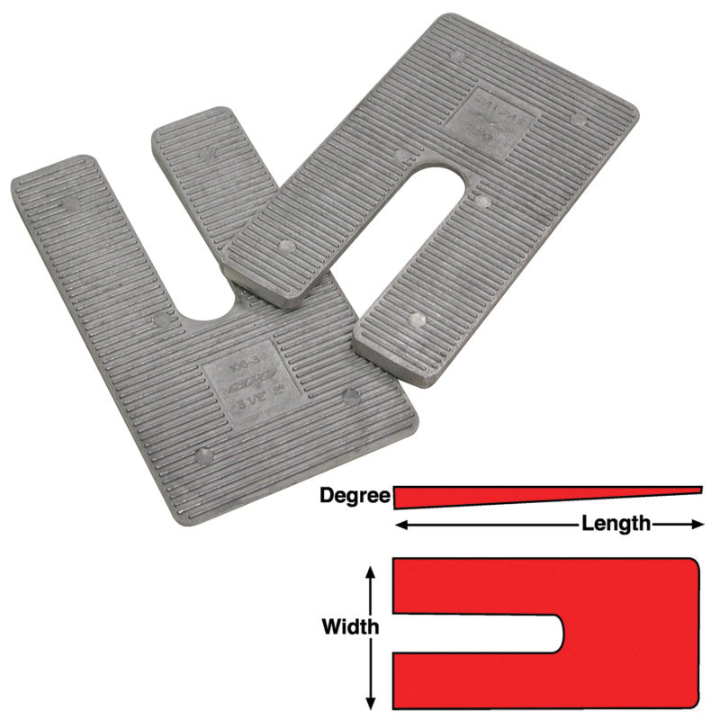 SPC Performance AL SHIMS 3X6X3.5 deg.(6)