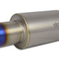 Vibrant Titanium Muffler w/Straight Cut Burnt Tip 3in. Inlet / 3in. Outlet