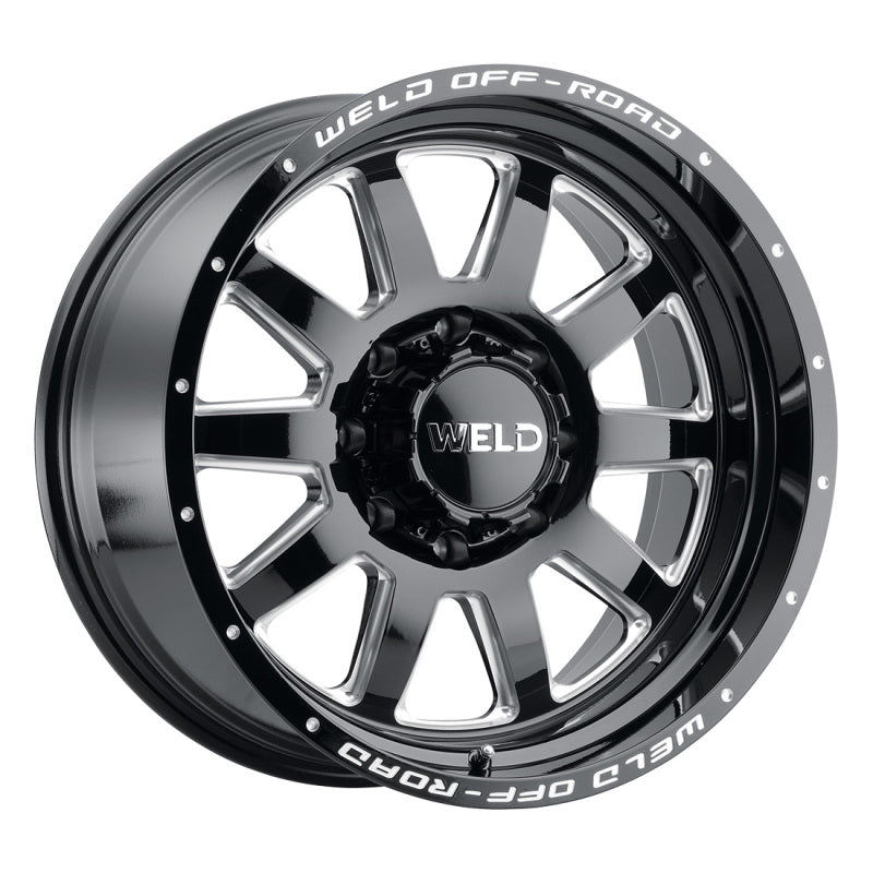 Weld Off-Road W102 20X9.0 Stealth 5X139.7 5X150 ET00 BS5.00 Gloss Black MIL 110.2