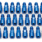 Russell Performance Adapter -6 AN Male to 5/16in Quick Disconnect Screw - Blue (Bulk Pkg 25)