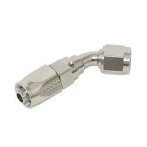 Fragola -12AN x 45 Degree Pro-Flow Hose End Chrome