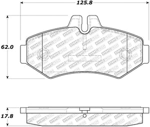 StopTech 02-11 Mercedes G500 Street Select Rear Brake Pads