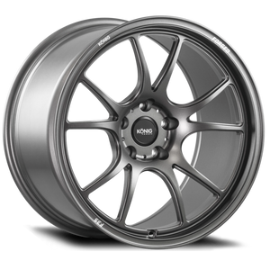 Konig Forged F3S 18X11 5X120.65 ET56 Satin Charcoal Knurled Bead