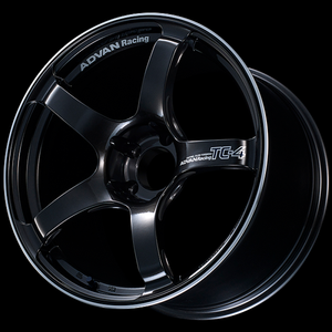 Advan TC4 15x8.0 / +28 Offset / 4x100 / 63mm Bore / Black Gunmetallic and Ring