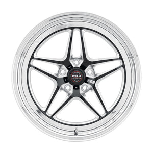 Weld S81 20x10.5 / 5x115 BP / 5.3in BS Black Wheel (High Pad) - Non-Beadlock