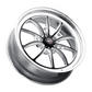 Weld S80 17x9 / 5x127 BP / 6.2in. BS (+30 Offset) Black Wheel 3.18 ID (High Pad) - Non-Beadlock
