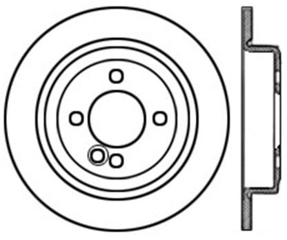 StopTech 07-09 Mini Cooper/Cooper S Slotted & Drilled Left Rear Rotor