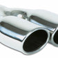 Vibrant Dual 3.25in x 2.75in Oval SS Exhaust Tip (Single Wall Angle Cut Rolled Edge)