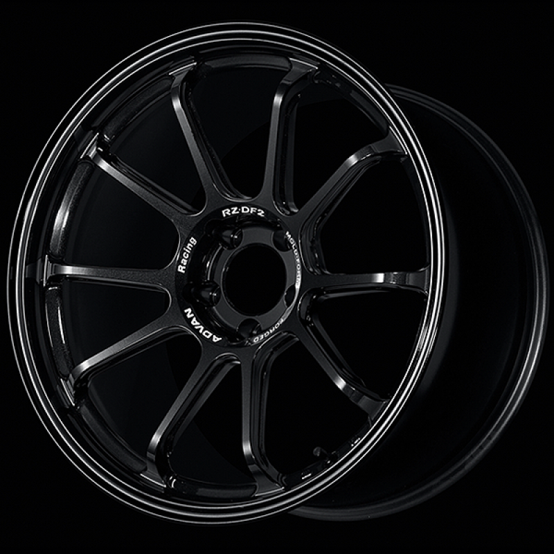 Advan RZ-DF2 19x9.5 / +38 Offset / 5-114.3 / 73mm Bore / Racing Titanium Black