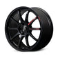 Gram Lights 57NR LIMITED II 18x9.5 +38 5-100 Semigloss Black Wheel w/ Black Cap/Stickers/Air Valve